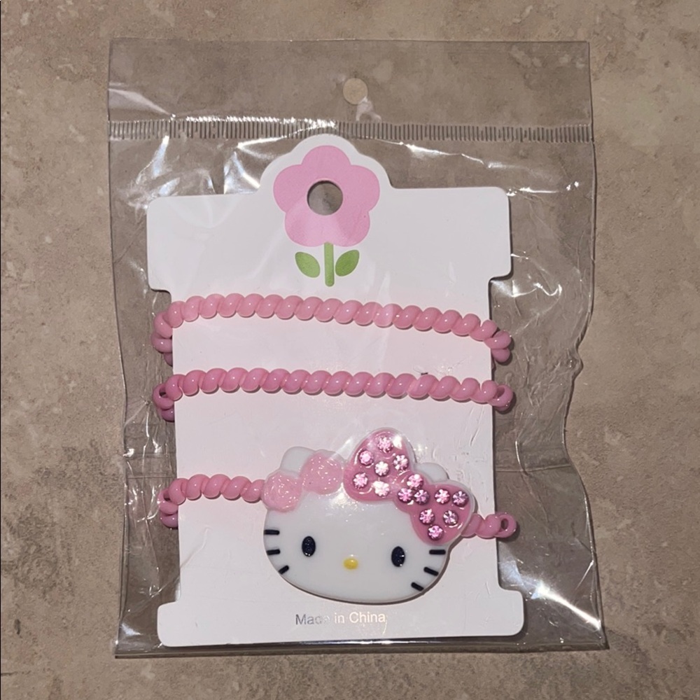 Hello Kitty Pink Hair Accessories